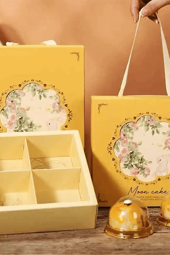 4 Compartment Gift Box with Carry Handle- Pack of 25 - TEM IMPORTS™