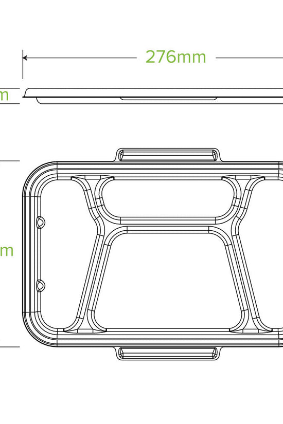 4-Compartment Natural Plant Fibre Takeaway Lid - 300pcs/Ctn - TEM IMPORTS™