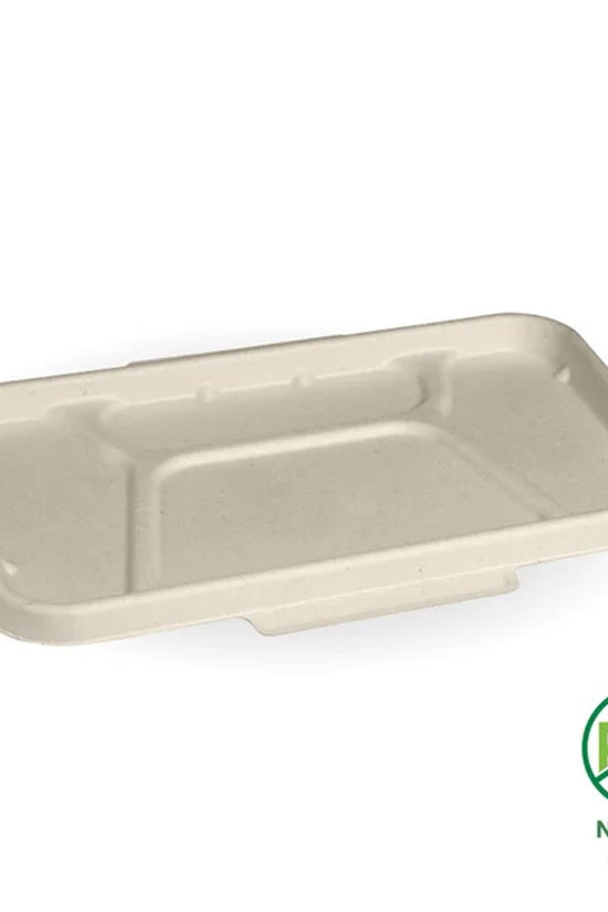 4-Compartment Natural Plant Fibre Takeaway Lid - 300pcs/Ctn - TEM IMPORTS™