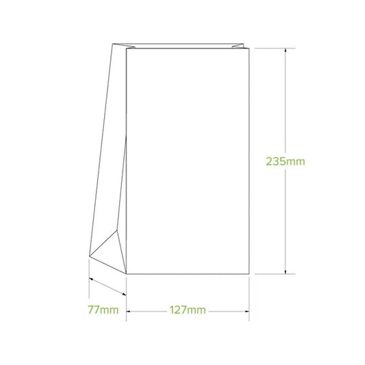#4 SOS White Paper Bag - 2000/CTN - TEM IMPORTS™