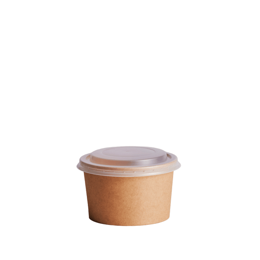 400mL (13oz) Kraft PP Paperway™ Round Container - TEM IMPORTS™