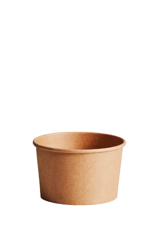 400mL (13oz) Kraft PP Paperway™ Round Container - TEM IMPORTS™