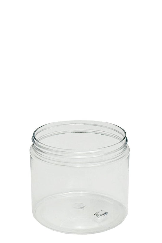 400mL/89mm Neck Straight Sided Plastic Jar With Metal Lid - TEM IMPORTS™
