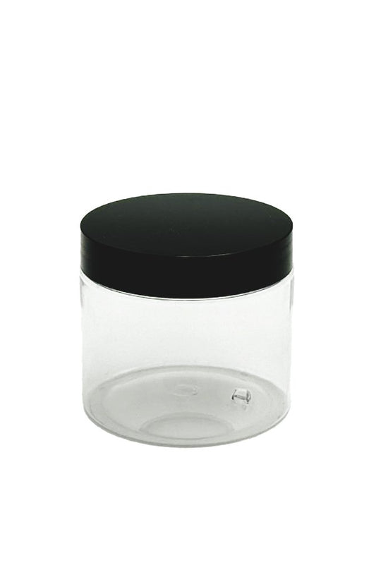 400mL/89mm Neck Straight Sided Plastic Jar With Plastic Lid - TEM IMPORTS™