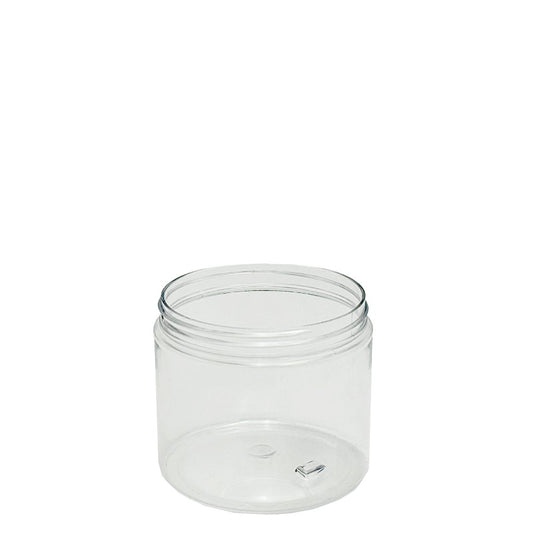 400mL/89mm Neck Straight Sided Plastic Jar With Plastic Lid - TEM IMPORTS™