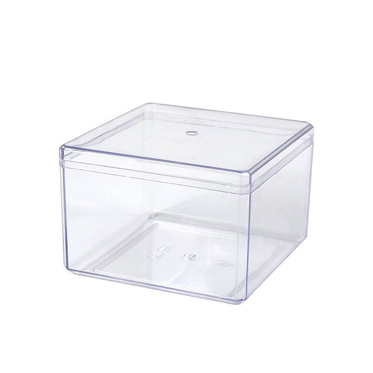 440mL Clear Square Container With Hard Lid - TEM IMPORTS™