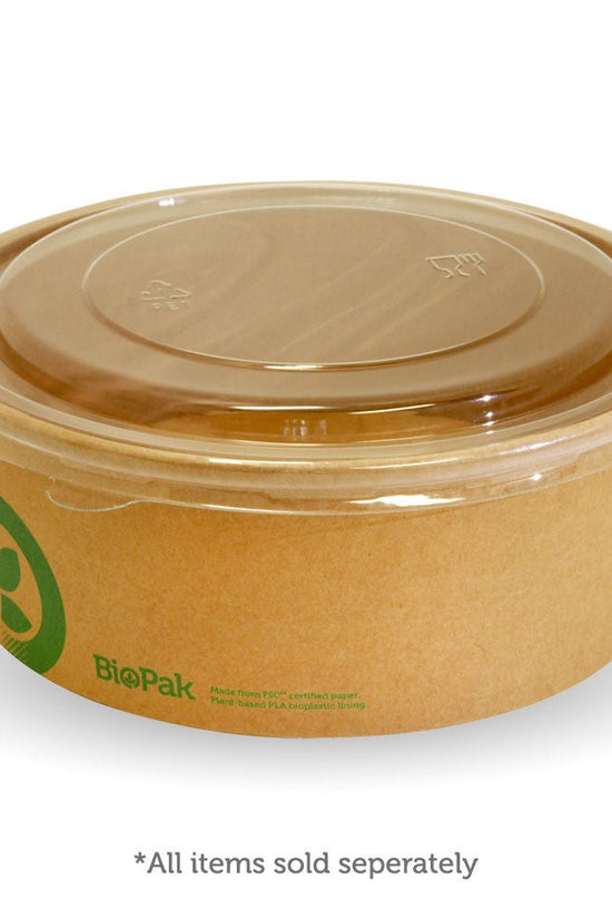 44oz/1300mL Clear RPET BioBowl Lid - 200pcs/Ctn - TEM IMPORTS™