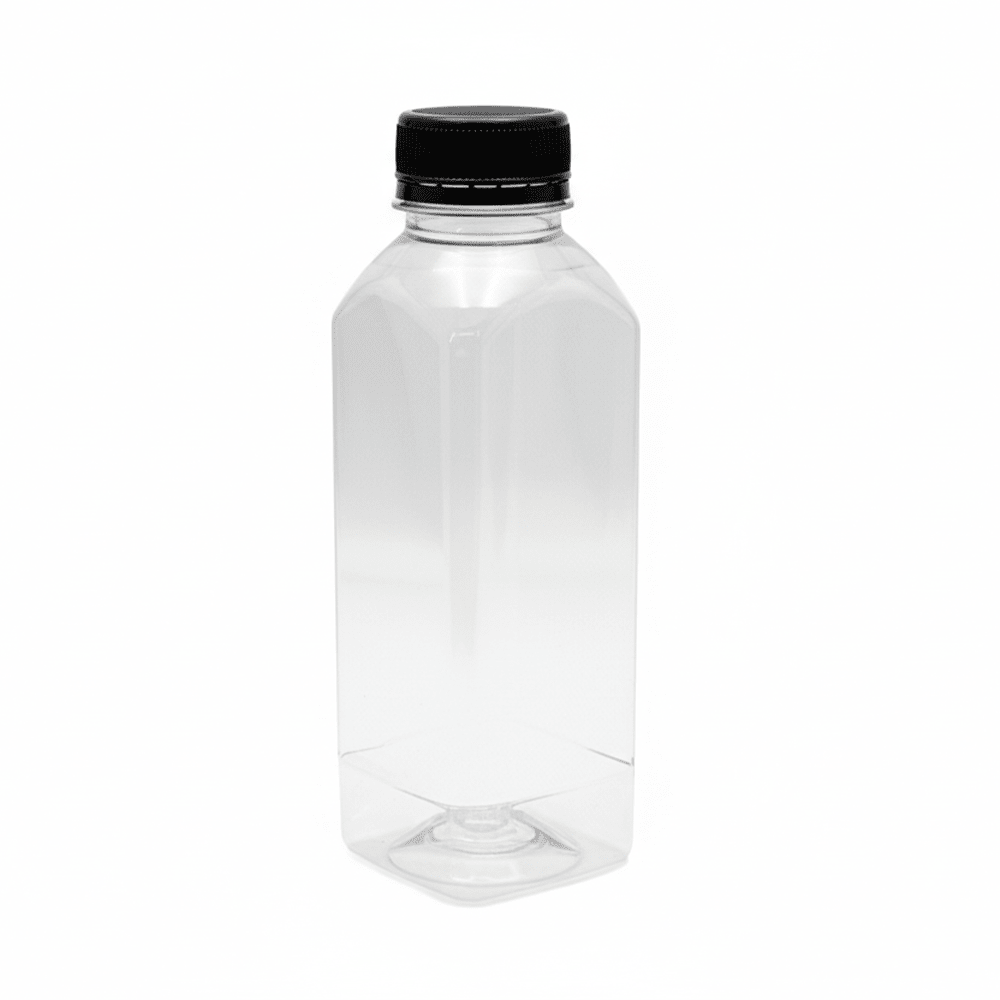 450mL Square Bottles With Tamper Evident Cap - TEM IMPORTS™