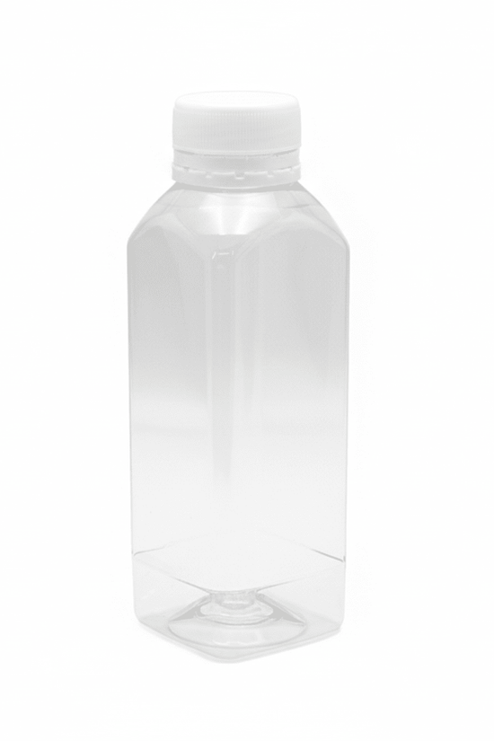 450mL Square Bottles With Tamper Evident Cap - TEM IMPORTS™