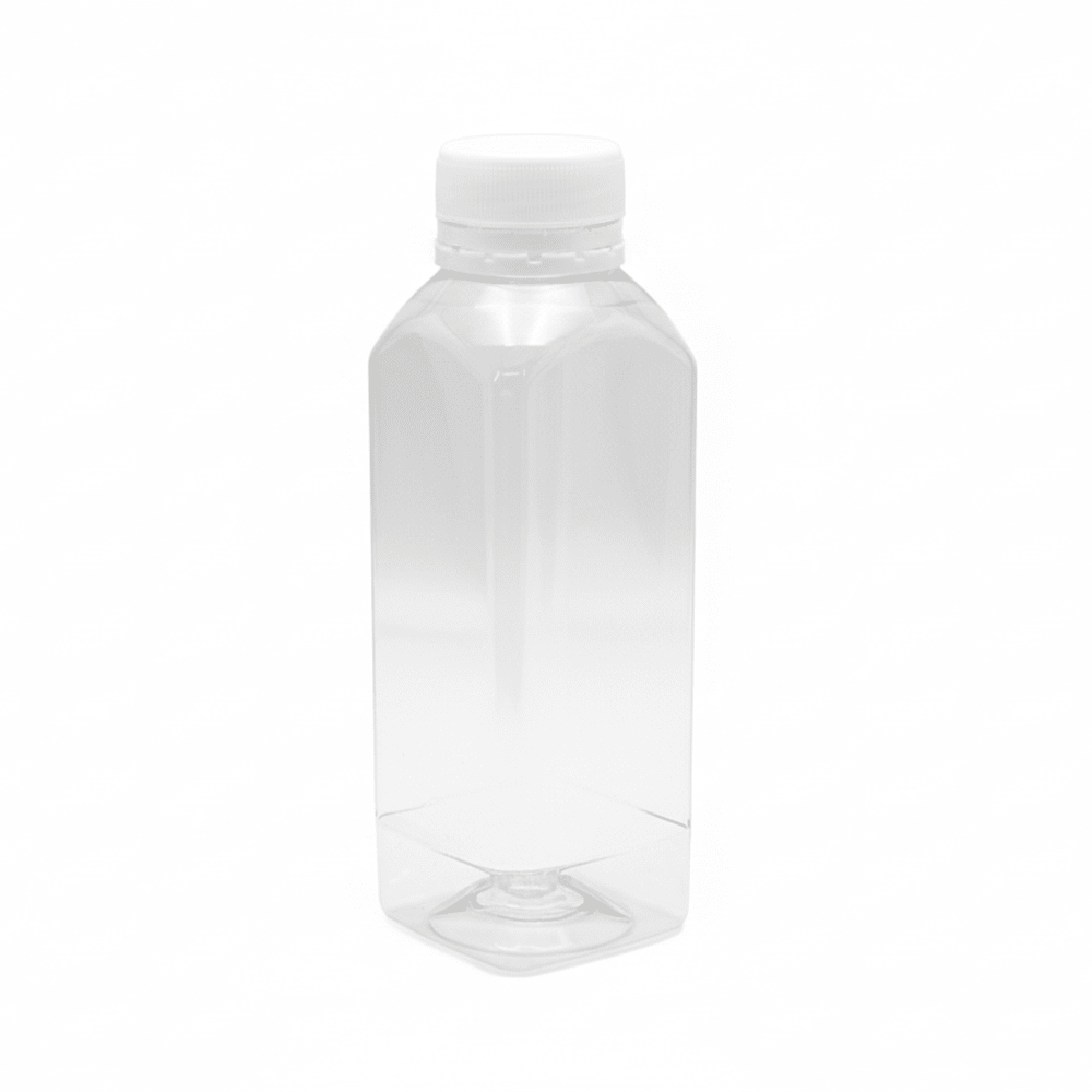 450mL Square Bottles With Tamper Evident Cap - TEM IMPORTS™