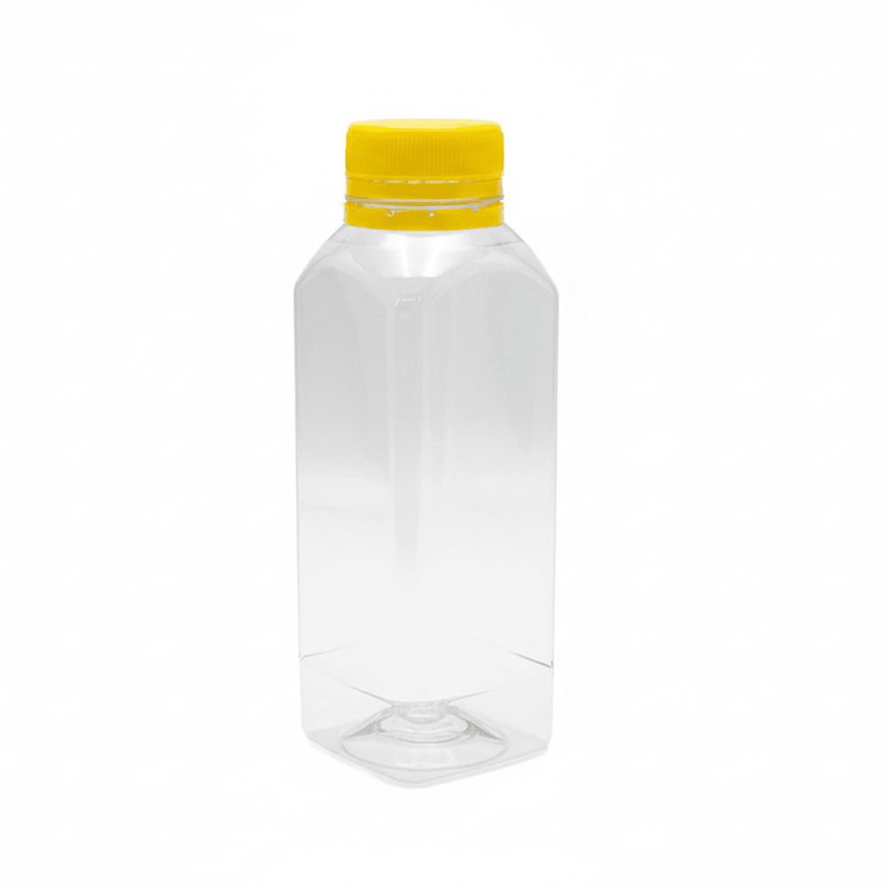 450mL Square Bottles With Tamper Evident Cap - TEM IMPORTS™