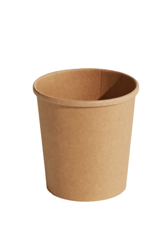 470mL (16oz) Kraft Paper Soup Cup - TEM IMPORTS™
