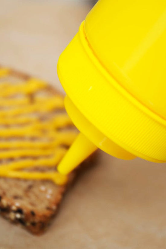 472mL Yellow Plastic Squeeze Bottle Wide Mouth - TEM IMPORTS™