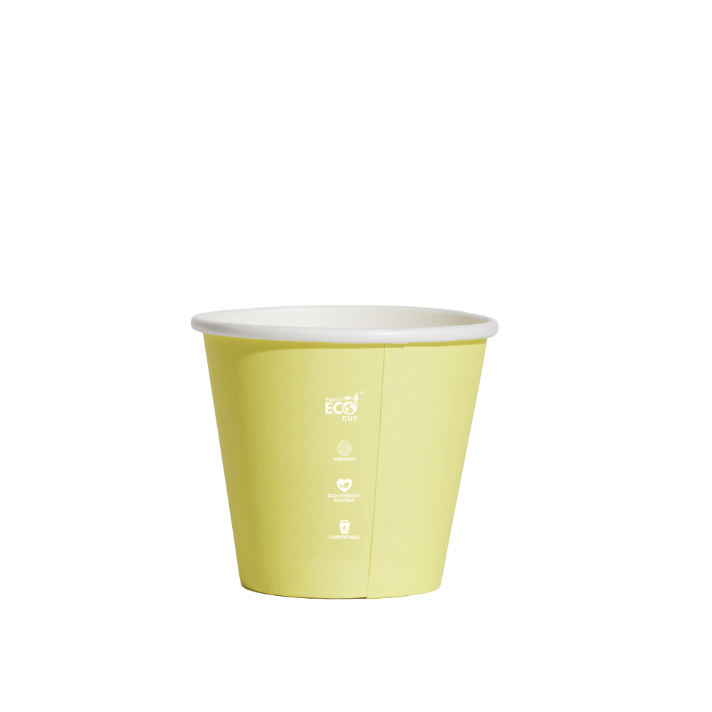 4oz (D/62mm) Truly Eco Pastel Single Wall Coffee Cup - TEM IMPORTS™