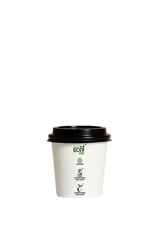 4oz Truly Eco® Aqueous Single Wall Paper Cup White - 1000/CTN - TEM IMPORTS™