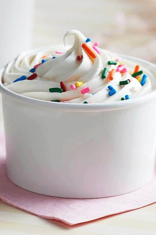 4oz/120mL PE Coated Ice Cream White Paper Cup - TEM IMPORTS™