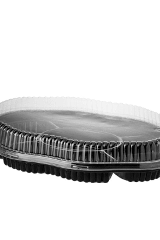 5 Compartment Plastic Platters Set - 10 Pack - TEM IMPORTS™