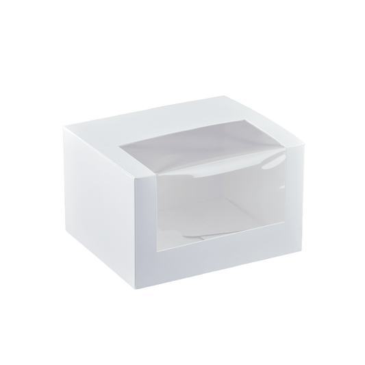 5 Inch Long Patisserie White Window Box - 800/CTN - TEM IMPORTS™
