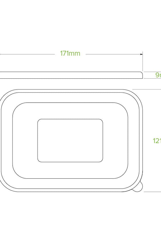 500-1,000mL Clear PET BioBoard Takeaway Lid - 300pcs/Ctn - TEM IMPORTS™