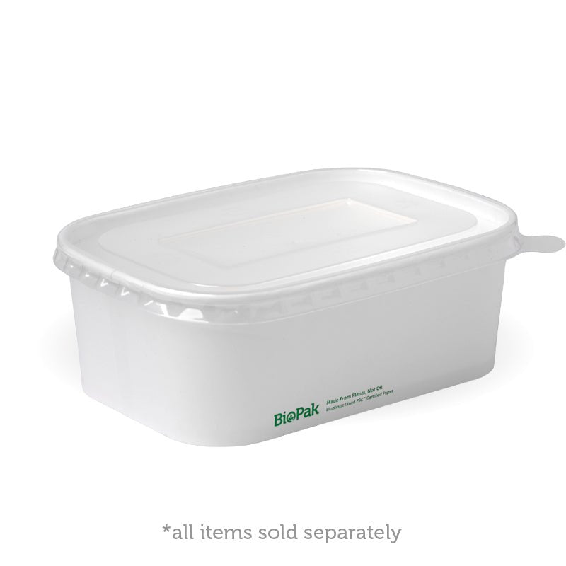 500-1,000mL PP BioBoard Takeaway Lid - 300pcs/Ctn - TEM IMPORTS™