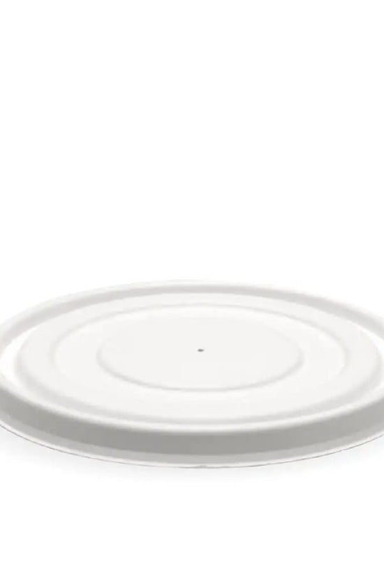 500 - 1,000mL White Plant Fibre BioBowl Lid - 400/CTN - TEM IMPORTS™