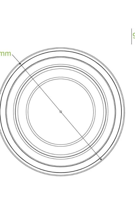 500 - 1,000mL White Plant Fibre BioBowl Lid - 400/CTN - TEM IMPORTS™
