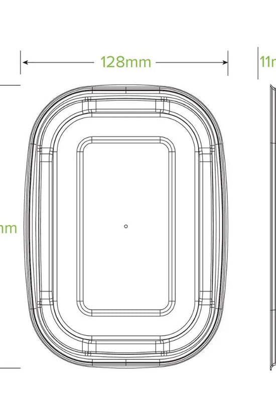 500 - 1,000mL White Plant Fibre Takeaway Lid - 300/CTN - TEM IMPORTS™