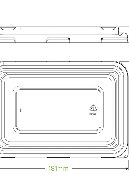 500 & 600mL Clear RPET Takeaway Lid - 500pcs/Ctn - TEM IMPORTS™