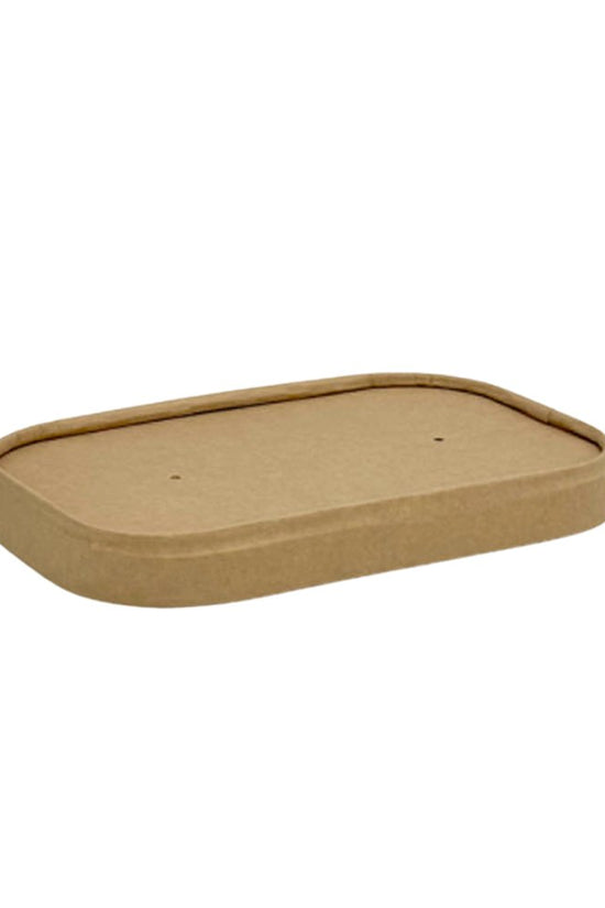 500mL - 1000mL PP Coated Kraft Lid For Rectangular Container - TEM IMPORTS™