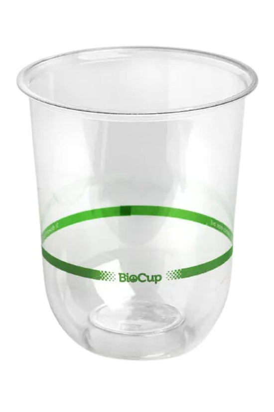 500mL / 16oz Clear Plastic Tumbler BioCups - 20 Pack - TEM IMPORTS™