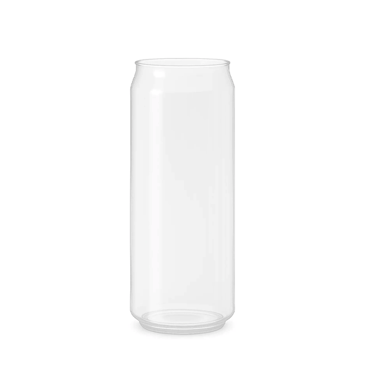 500mL Clear PET Can With Lid - 200/CTN - TEM IMPORTS™