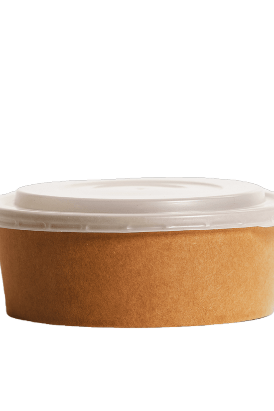 500mL PE Coated Kraft Paper Salad Bowl - TEM IMPORTS™