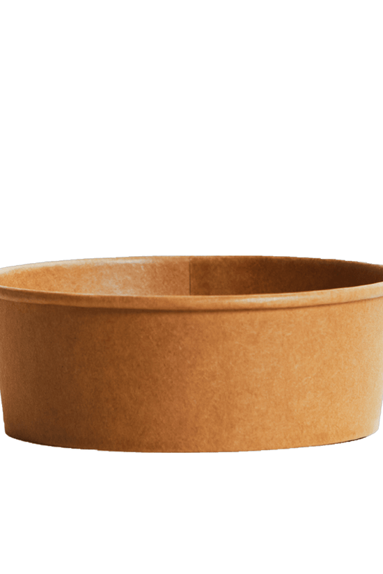 500mL PE Coated Kraft Paper Salad Bowl - TEM IMPORTS™