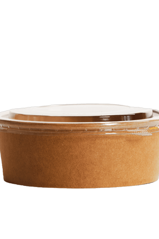 500mL PE Coated Kraft Paper Salad Bowl - TEM IMPORTS™
