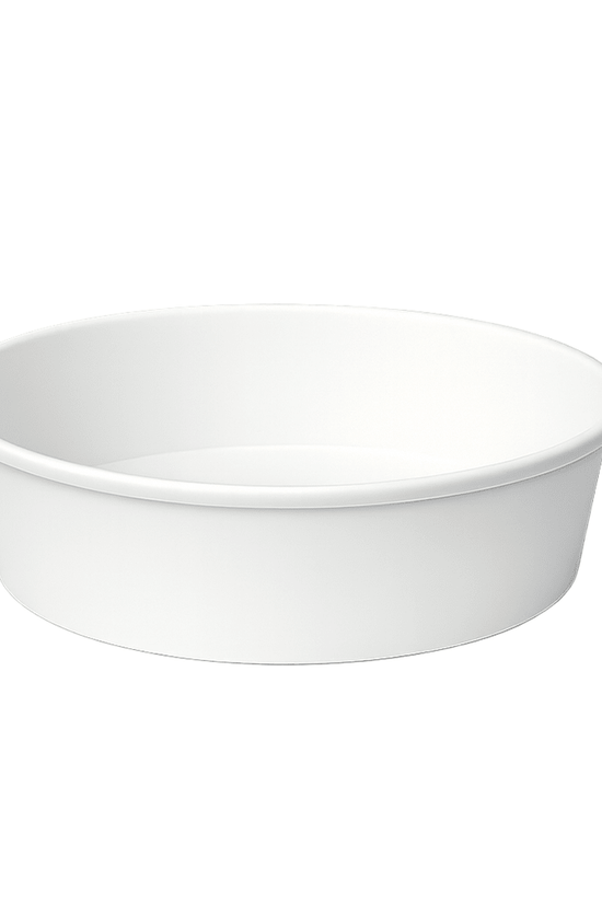 500mL PE Coated White Paper Salad Bowl - TEM IMPORTS™