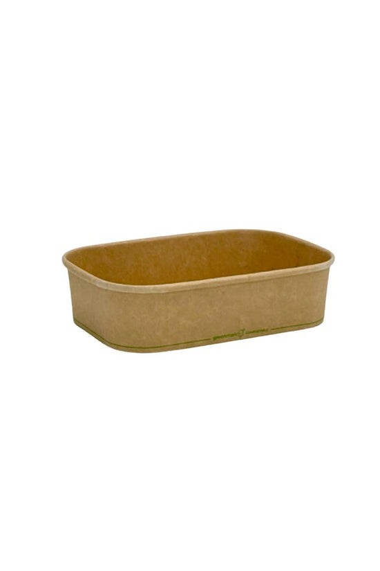 500mL PLA Coated Kraft Rectangular Container - TEM IMPORTS™