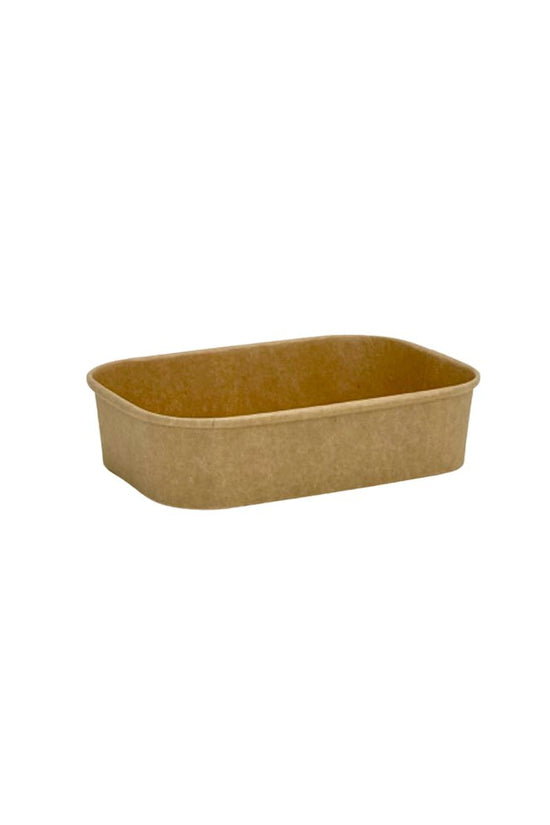 500mL PP Coated Kraft Rectangular Container - TEM IMPORTS™