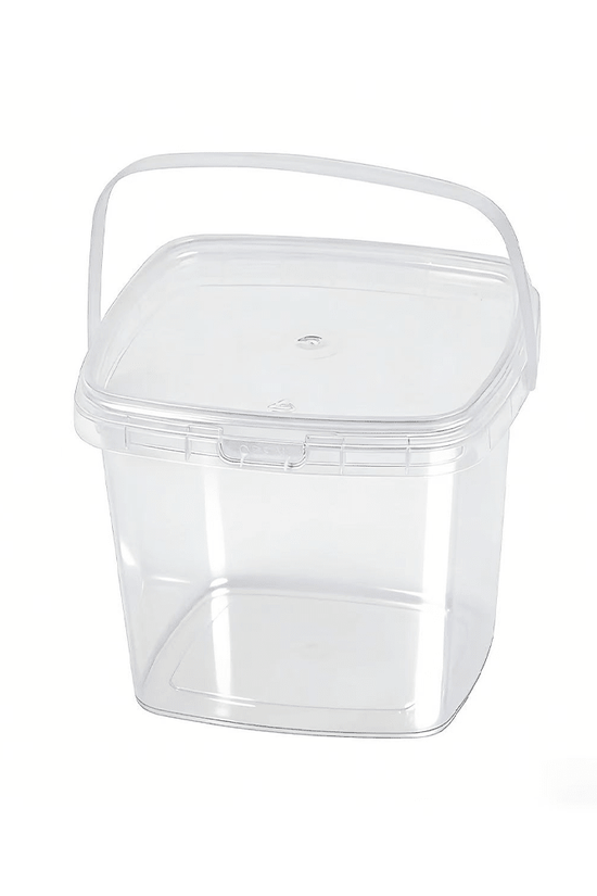 500mL Square Clear Fruit Tamper Proof Bucket Cups With Lid - 250/CTN - TEM IMPORTS™