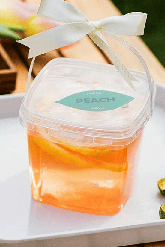 500mL Square Clear Fruit Tamper Proof Bucket Cups With Lid - 250/CTN - TEM IMPORTS™