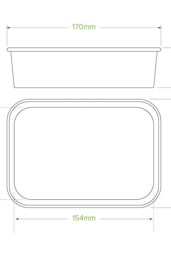 500mL White BioBoard Takeaway Base - 300pcs/Ctn - TEM IMPORTS™