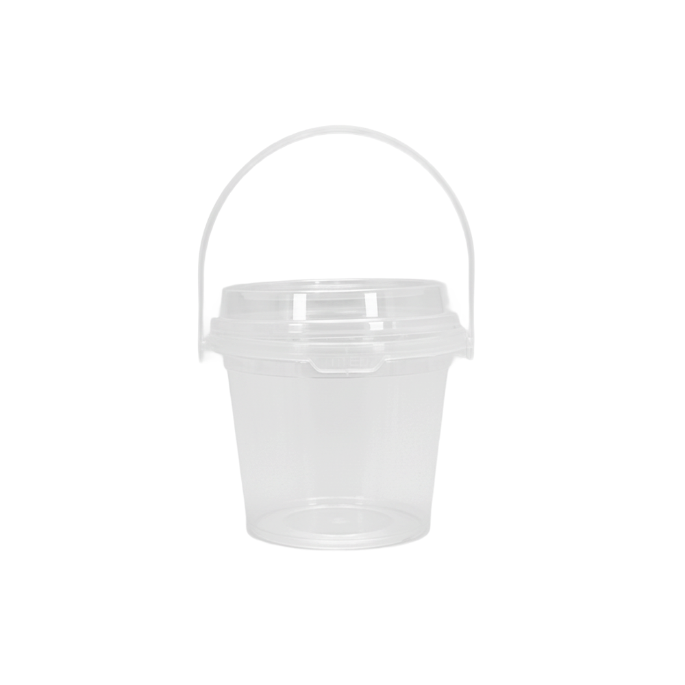 16oz/500mL Clear Fruit/Milk Tea Tamper Proof Bucket Cups