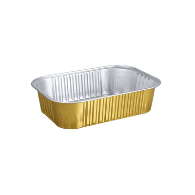 510mL Aluminium Gold & Silver Seires Pan Rectangular Base - 1000/Ctn - TEM IMPORTS™