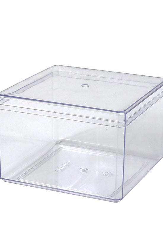 550mL Clear Square Container With Hard Lid - TEM IMPORTS™