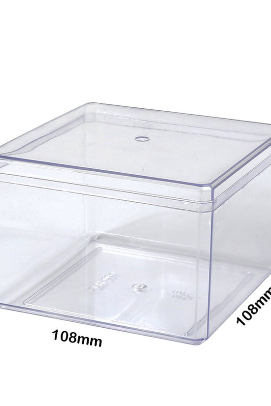 550mL Clear Square Container With Hard Lid - TEM IMPORTS™