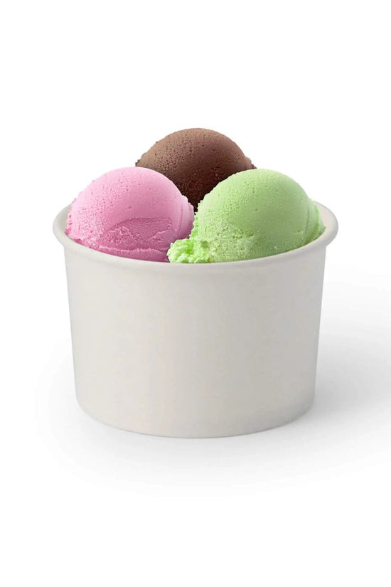 5oz/150mL PE Coated Ice Cream White Paper Cup - TEM IMPORTS™