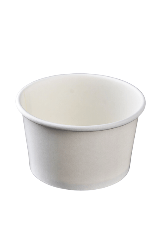 5oz/150mL PE Coated Ice Cream White Paper Cup - TEM IMPORTS™