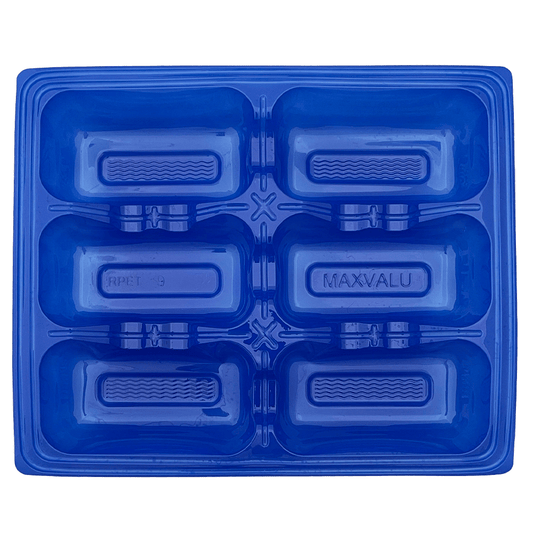 6 Cavity RPET Oyster Tray Dark Blue - 800/CTN - TEM IMPORTS™