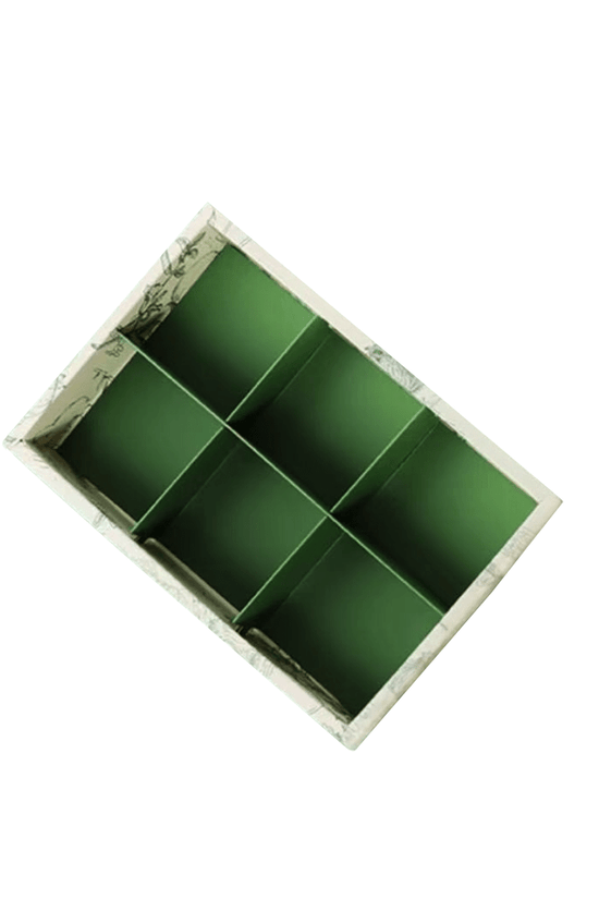 6 Compartment Gift Box with Carry Bag Set - Pack of 25 - TEM IMPORTS™