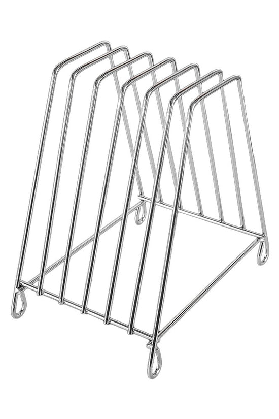 6 Slots PE Cutting Board Rack Chrome Plated - TEM IMPORTS™