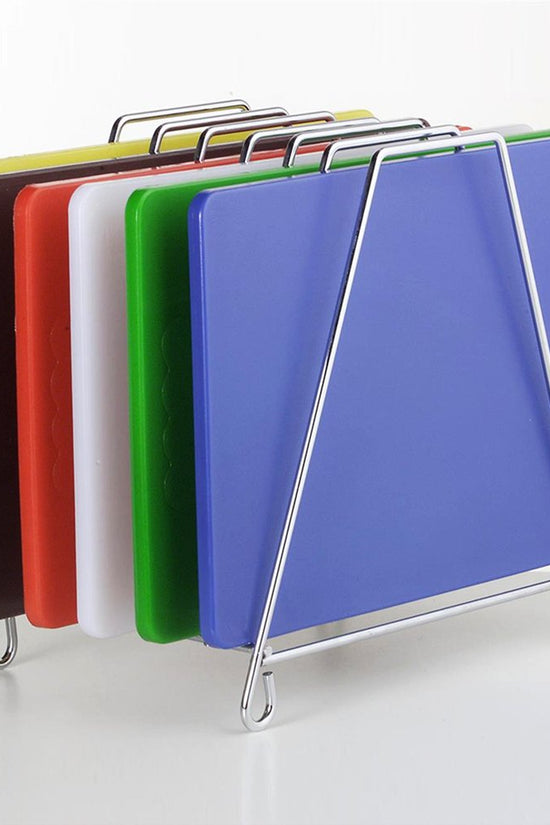 6 Slots PE Cutting Board Rack Chrome Plated - TEM IMPORTS™